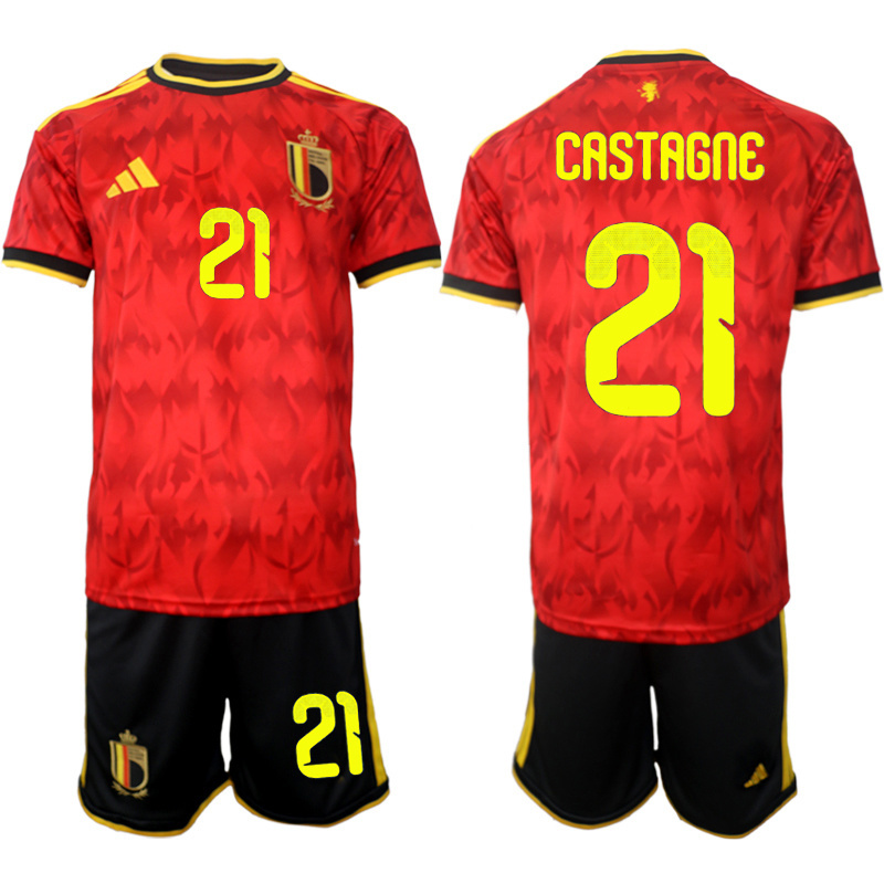 Men Belgium home #4 style 2026 World Cup Soccer jersey